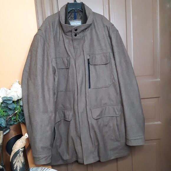 Michael Kors Men's size 3XLT Brown Wool Blend Coat - Picture 14 of 14